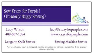 Sew Crazy For Purple